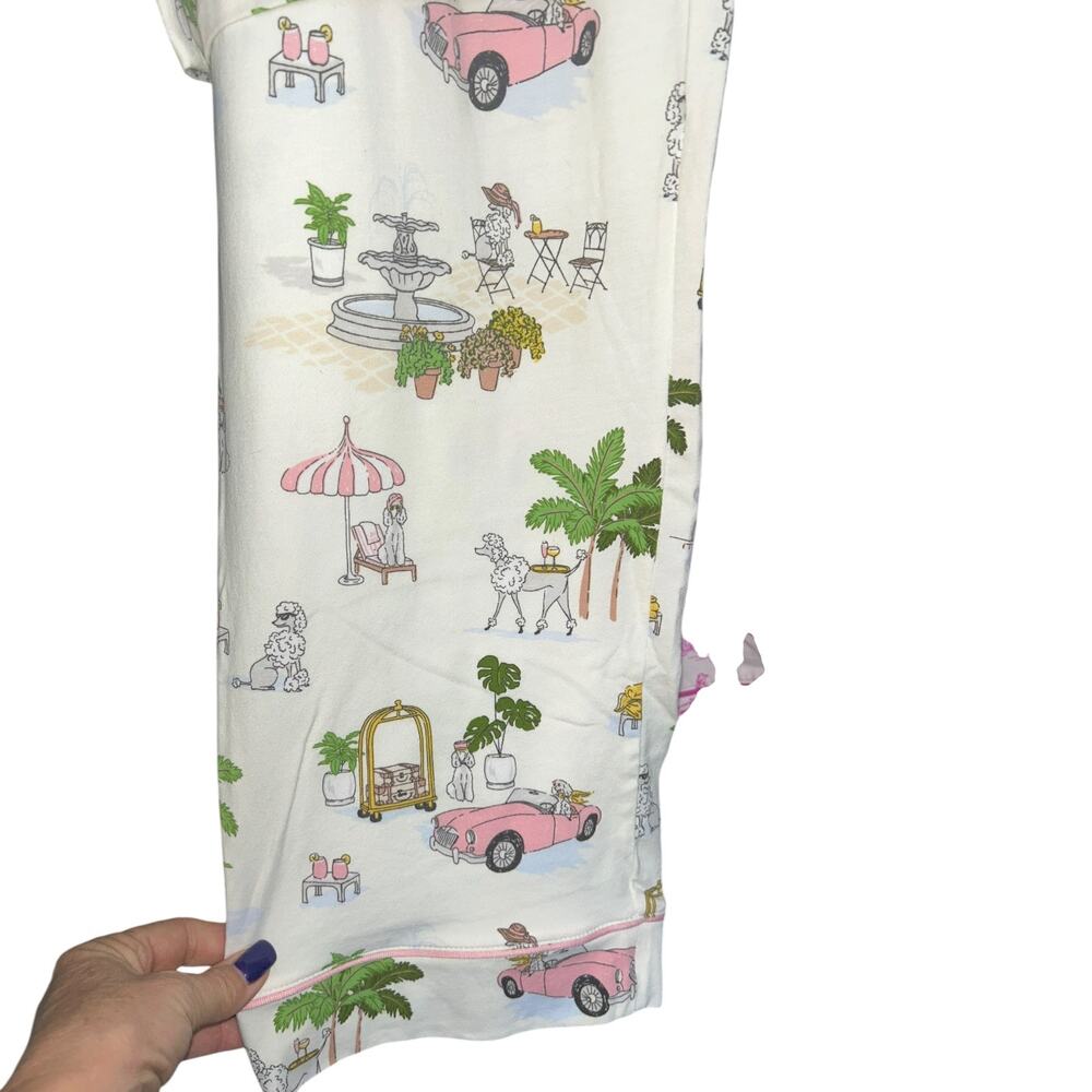 NWOT BedHead Pajamas "Poolside Poodles" Cotton Long Sleeve Long Pants Set Sz XS - Picture 4 of 7